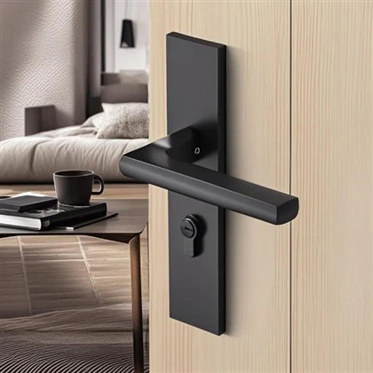 Lommerdørhåndtag og lås